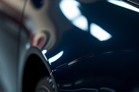 Shiny car exterior close-up